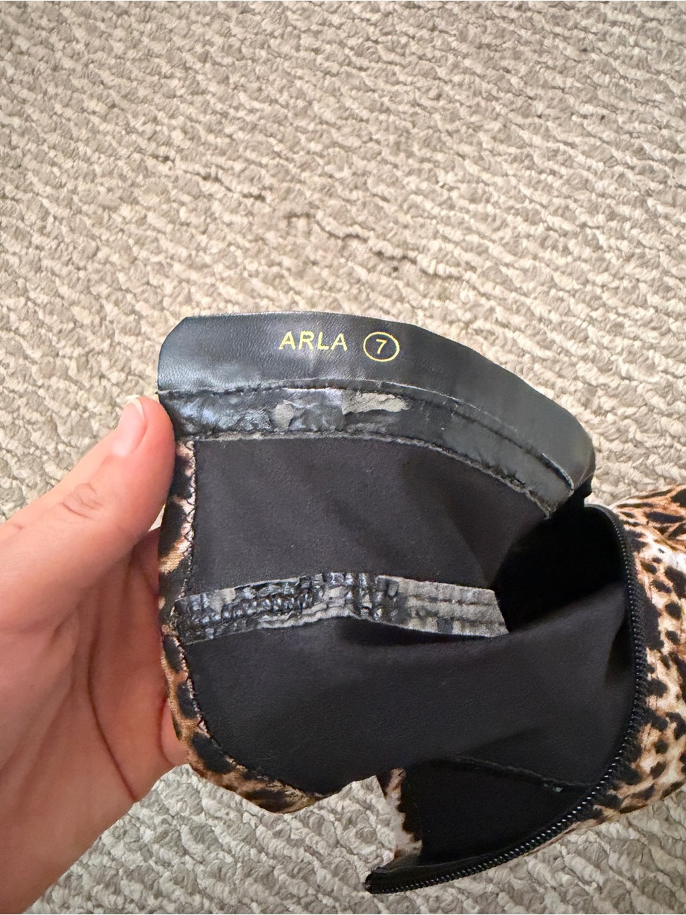 Leopard/ Cheetah Print Stiletto Booties - Picture 7 of 9